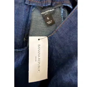 Banana Republic‎ Denim Fit and Flare Mini Dress Indigo Blue Long Sleeve Size 6 thumbnail 7