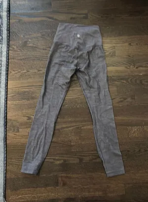Grey Lululemon Leggings Crop thumbnail 1