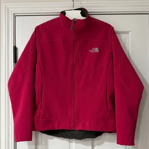 THE NORTH FACE CAROLEENA JACKET Softshell Coat Pink Women's Size L thumbnail 1