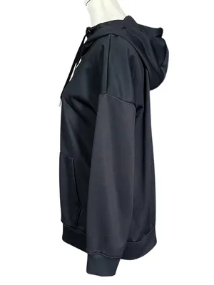 Mondetta Zip Up Performance High Neck Hoodie Sweatshirt Black Medium thumbnail 4