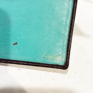 Coach Vintage Signature C‎ Brown Checkbook Holder Leather Lined thumbnail 4
