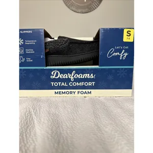 DEARFOAMS Men's Slippers MEMORY FOAM Total Comfort Size S 7-8 thumbnail 2