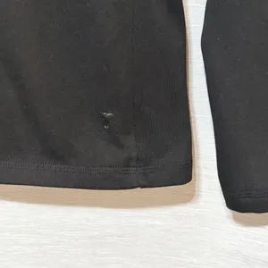 T Black Long Sleeve Crewneck Activewear Top Down Insulated TB1002-93 Womens S thumbnail 3
