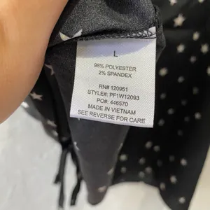 Pink Rose Black Star Cropped Cami Size Large NWT thumbnail 6