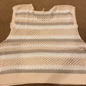 Free People Women’s Striped Knitted Sweater Vest thumbnail 7