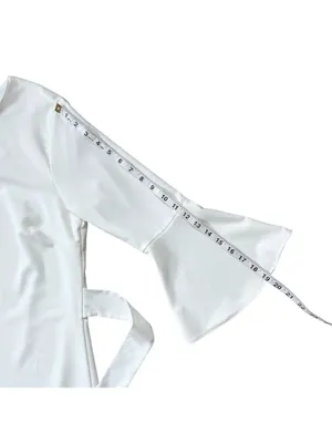 Lulus Last Love Song White Tie-Waist Short Dress Juniors Size Large thumbnail 11