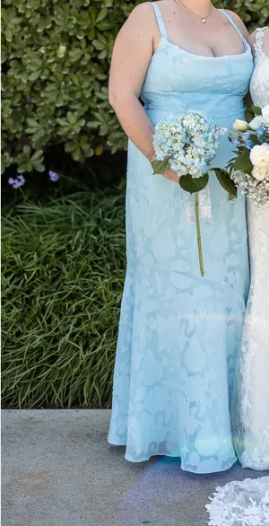 Azazie Bridesmaid Dress Sky Blue thumbnail 3