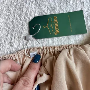 Remidoo Tan Crop Top With A Tie In The Back. Long Sleeves.‎ NWT Size Small thumbnail 4