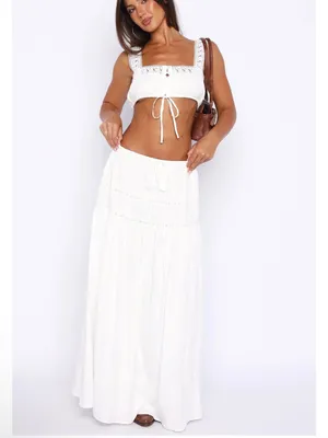 White Fox - Keep It Loud Maxi Skirt set thumbnail 2