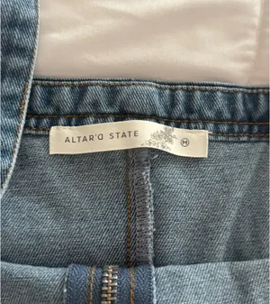 Altar'd State Denim Romper thumbnail 2