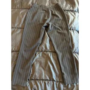 Agnona Black Pinstripe Tapered Trousers Made in Italy High Rise Dress Pants 48 thumbnail 3