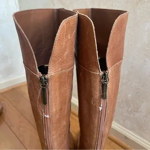 Franco Sarto Women's L-Daya Wide Calf Brown Leather Over the knee Boots Sz 8 thumbnail 6