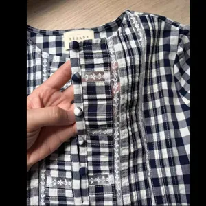 Sezane Charlina Blouse Checkered Blouse - 38 thumbnail 5