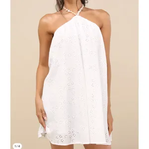 Lulus Mina White Cotton Resort Vacation Bridal Dress NWT Size S thumbnail 2