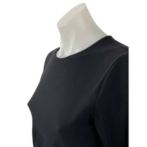 Aritzia TnAction Butter Bound Black Yoga Athletic Activewear Crop T-Shirt Top M thumbnail 2