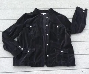 Charter Club Mock Neck Collar Velveteen Jacket thumbnail 8