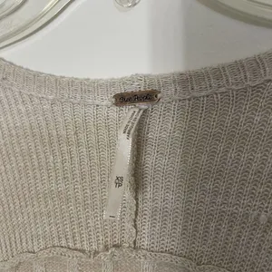 FREE PEOPLE tan knit long lightweight ribbed duster cardigan sweater size XS thumbnail 3
