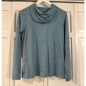 Nike dri-fit green hooded athletic long sleeve top M thumbnail 5