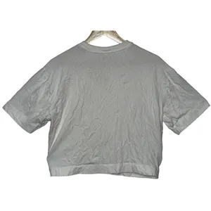 Abercrombie & Fitch Soft AF Essentials White Cotton Short Sleeve Crop Top Size S thumbnail 4