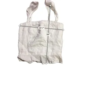 Abercrombie & Fitch White Lace Ruffle Cami Smocked Crop‎ Top XS Cottagecore thumbnail 3