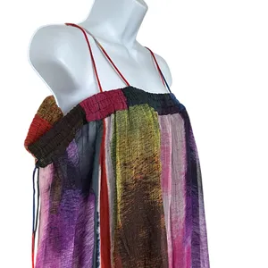 NWT Anthropologie Floreat Zora Dress Sz XS off the shoulder Multicolor thumbnail 14