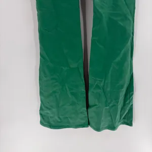 Edikted Luna st patricks Faux Leather College Green Flared Pants Size 24 thumbnail 10