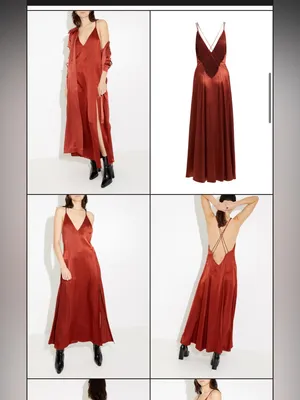 Sleeping with Jacque "Freudian" Silk Slip Dress in Copper. Size 4 thumbnail 2