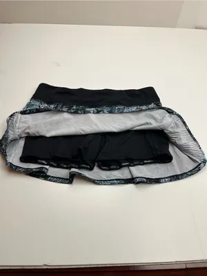 Lululemon‎ Play Off The Pleats Skirt Skort Eternal Wave Starlight Black Womens 8 thumbnail 6