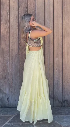 Bardot Yellow  Dress thumbnail 4