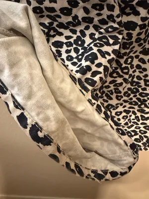 Zara Z1975 Wide Leg Animal Print Jeans Size 2 thumbnail 6