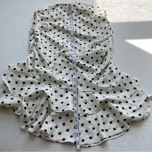 NWT Petal + Pup Tegan ruffle mini skirt polka dots size 12 white black thumbnail 15