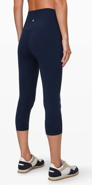 Lululemon Navy High-Waist Active Leggings cropped thumbnail 1