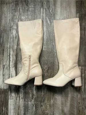 NWOB Seychelles Beige Knee High Block Heel Boots Size 10 thumbnail 14