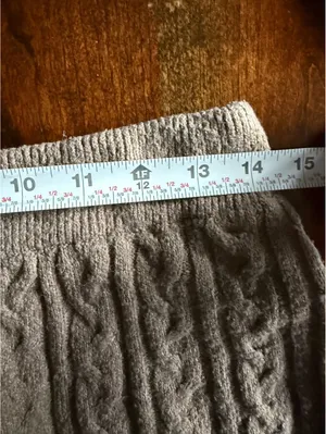 Pink Rose Tan Cable Knit Sweater and Pants Set Medium thumbnail 12