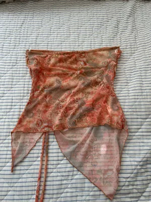 tube top Red Size XS thumbnail 2