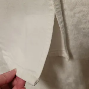 Zara High Rise Skinny Jean Womens Size 2 White Denim Summer Clean Girl Side Slit thumbnail 5