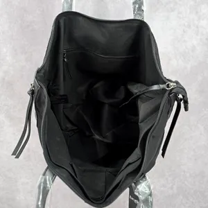 Botkier Bond Nylon Black Zipper Tassel Large Tote Purse‎ Shoulder Bag thumbnail 4
