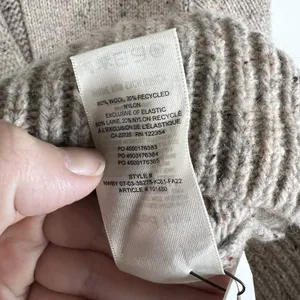 Aritzia Wilfred Free Button Up‎ Grandpa Cardigan Wool Blend Tan Women's Sz 2XS thumbnail 8