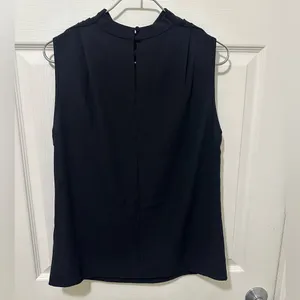 FEW MODA Black Sleeveless Dressy Blouse. thumbnail 2