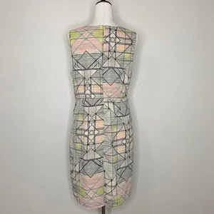 Forever 21 Geometric Print Sheath Dress, Sz Large thumbnail 8