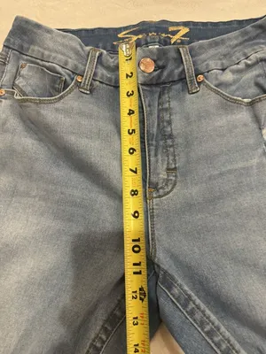 7 For All Mankind Tummy less High Rise Slim Bootcut Medium Wash Jeans Sz 12 thumbnail 10