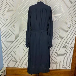 Equipment‎ Femme Francois Silk Shirt Button Down Dress in Black Size US Medium thumbnail 11