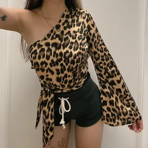 Nasty Gal One Shoulder Cheetah Bodysuit thumbnail 1