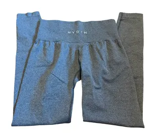 NVGTN Blue Stretch Leggings Pull-On Workout Lifting Full-Length Size Medium thumbnail 1