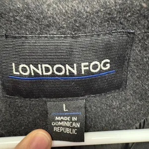 London Fog Charcoal Double-Breasted Peacoat thumbnail 3