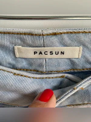 PacSun mixed denim patchwork high waist mom jeans retro boho fall winter 25 thumbnail 8