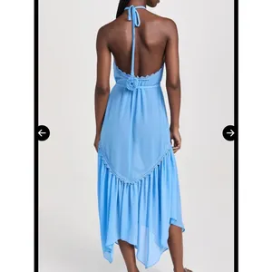 Ramy Brook Blue Halter Maxi Dress thumbnail 10