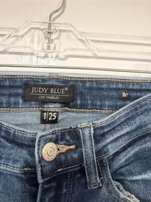 Judy‎ Blue Dark Indigo Boyfriend Fit Skinny Jeans thumbnail 2