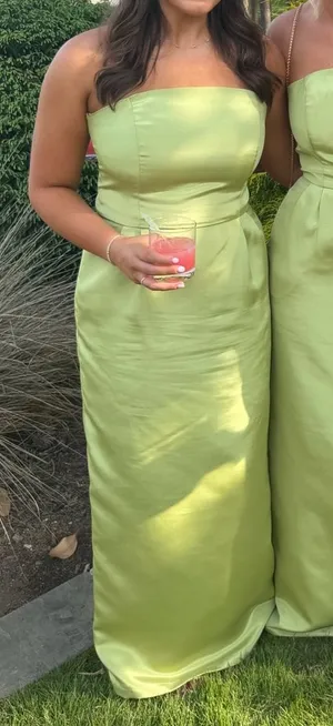 LulaKate Bridesmaids Dress in Fern (green) thumbnail 1
