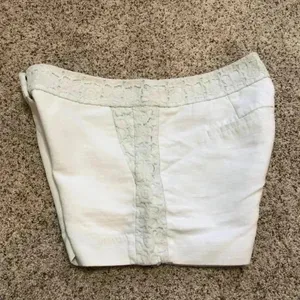 LOFT White Lace Trim‎ Shorts—6 thumbnail 7